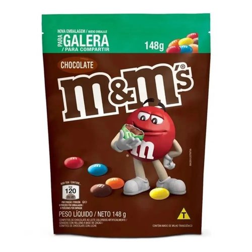 Chocolate M&Ms Pouch Chocolate Ao Leite 148g Chocolate M&Ms Pouch Chocolate Ao Leite 148g
