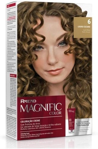 Tintura Amend Magnific Color 6.0 Louro Escuro Tintura Amend Magnific Color 6.0 Louro Escuro