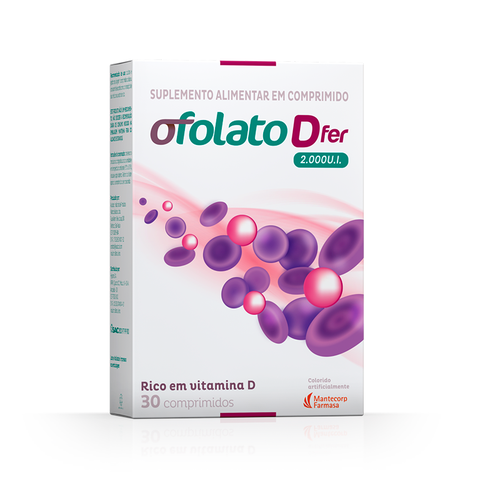 Ofolato D Fer 2.000UI Com 30 Comprimidos Ofolato D Fer 2.000UI Com 30 Comprimidos