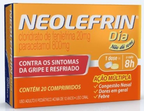 Neolefrin Dia com 20 Comprimidos Neolefrin Dia com 20 Comprimidos