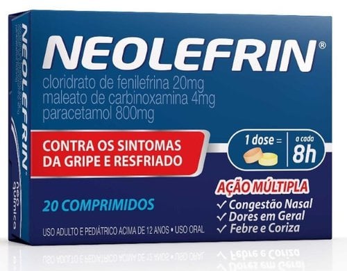 Neolefrin com 20 Comprimidos Neolefrin com 20 Comprimidos