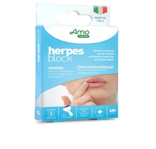 Adesivo para Herpes Labial Herpes Block com 5 Unidades Adesivo para Herpes Labial Herpes Block com 5 Unidades