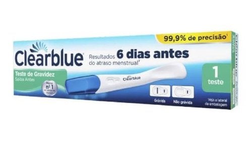 Teste de Gravidez Clearblue Saiba Antes - Até 6 Dias Antes - com 1 Unidade Teste de Gravidez Clearblue Saiba Antes - Até 6 Dias Antes - com 1 Unidade