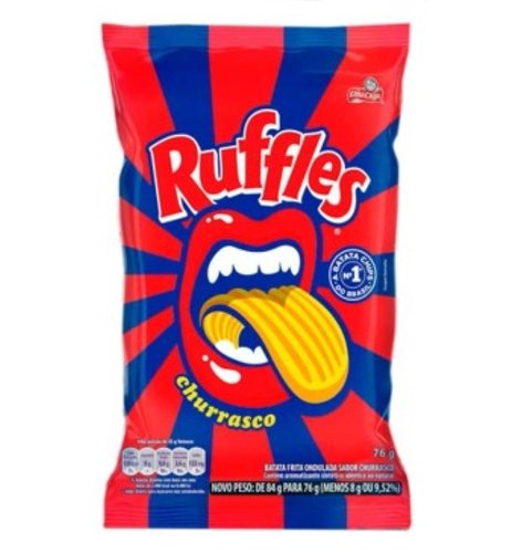 Batata Chips Ruffles Churrasco 76g Batata Chips Ruffles Churrasco 76g