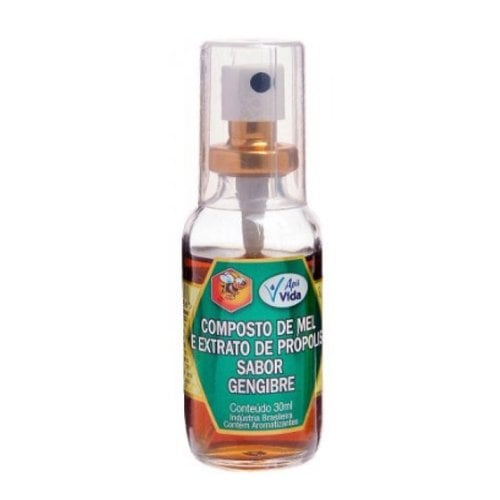 Spray Para garganta Extrato De Própolis Sabor gengibre 30ml Spray Para garganta Extrato De Própolis Sabor gengibre 30ml