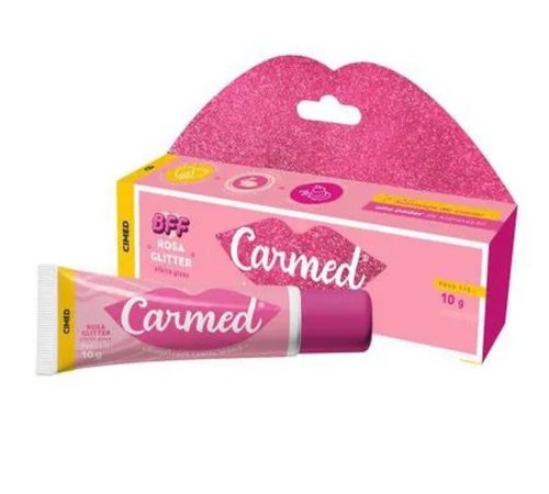 Carmed Hidratante Labial Bff Rosa glitter Efeito gloss 10g Carmed Hidratante Labial Bff Rosa glitter Efeito gloss 10g