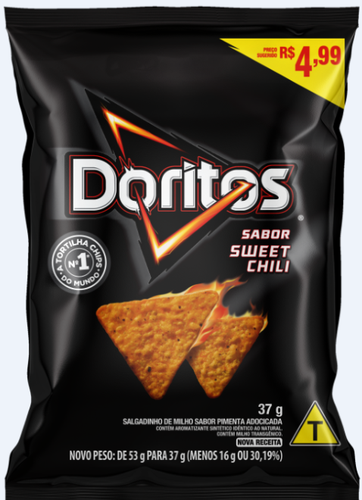 Salgadinho Doritos Sabor Sweet Chili 37g Salgadinho Doritos Sabor Sweet Chili 37g
