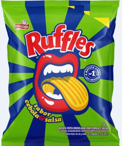 Batata Chips Ruffles Cebola & Salsa 32g Batata Chips Ruffles Cebola & Salsa 32g