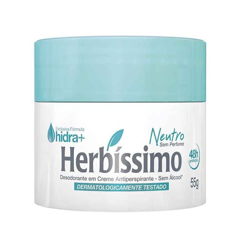 Desodorante Creme Herbissimo Sem Perfume Neutro 55g Desodorante Creme Herbissimo Sem Perfume Neutro 55g