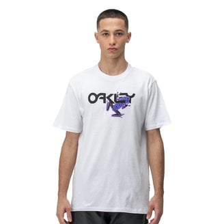 Camiseta Masculina Oakley Frog Big Graphic Tee Grey Cinza
