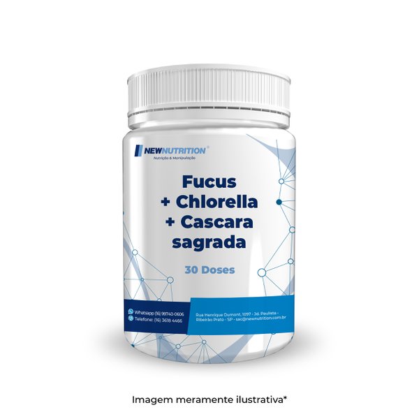 Fucus 150mg + Chlorella 150mg + Cáscara Sagrada 300mg 30 doses Fucus 150mg + Chlorella 150mg + Cáscara Sagrada 300mg 30 doses