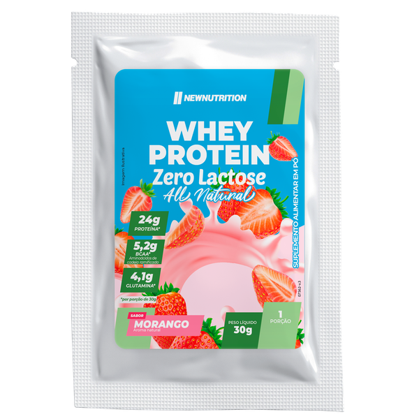 Sachê unid Whey Protein Zero Lactose All-Natural30g Sachê unid Whey Protein Zero Lactose All-Natural30g