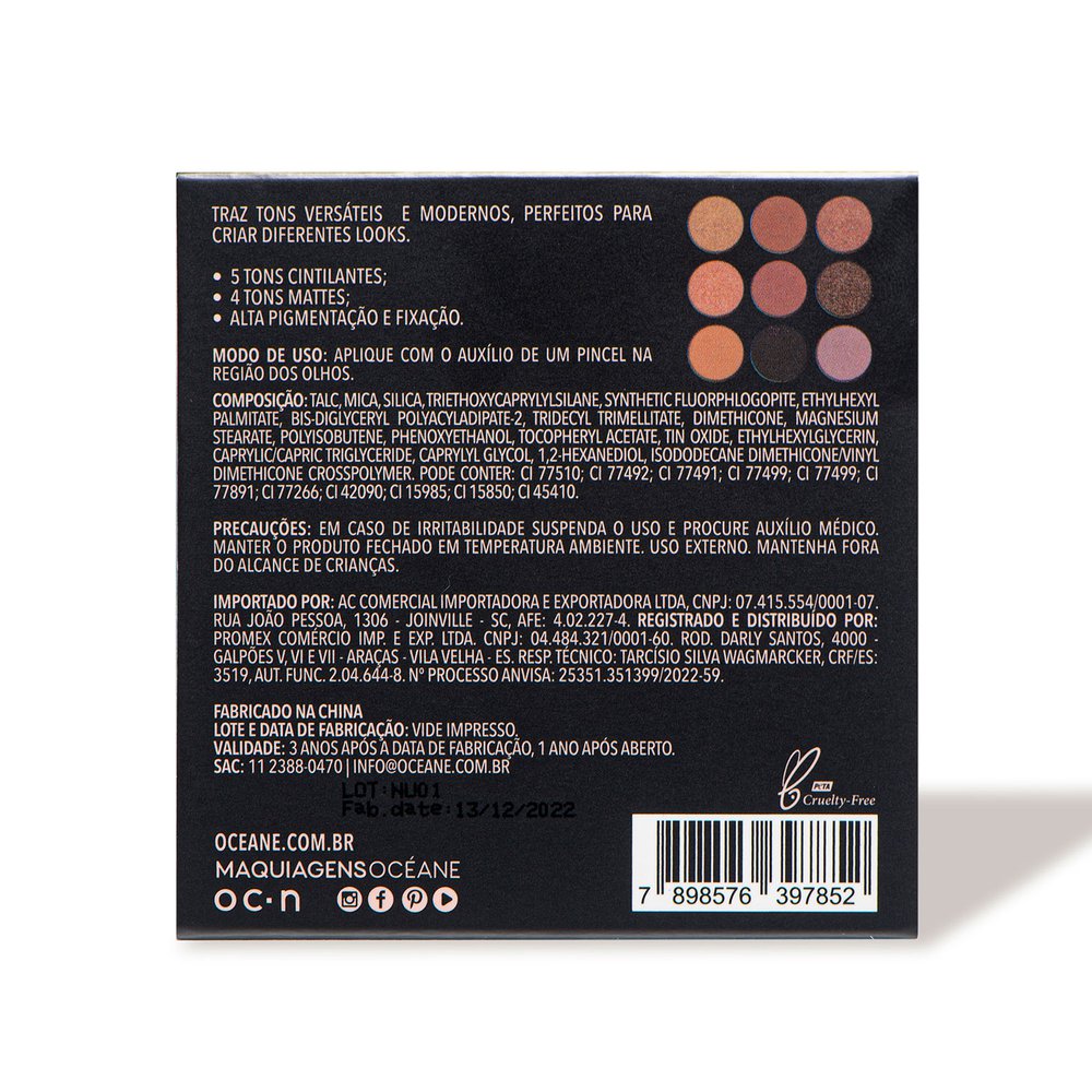 Paleta De Sombra Pocket Nude Oc Ane Nova Era Cosm Ticos Viva A Sua