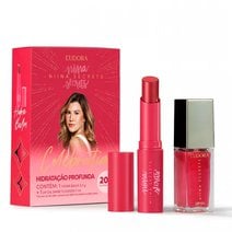 Kit Niina Secrets Batom Hidra Balm + Lip Oil Shine Flowers Celebration Kit Niina Secrets Batom Hidra Balm + Lip Oil Shine Flowers Celebration