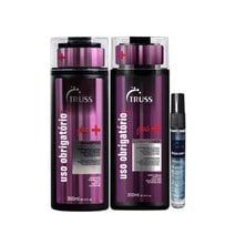 Kit Truss - Shampoo Uso obrigatório plus 300ml , Condicionador Uso obrigatório plus 300ml , Fluído Frizz Zero 30ml Kit Truss - Shampoo Uso obrigatório plus 300ml , Condicionador Uso obrigatório plus 300ml , Fluído Frizz Zero 30ml