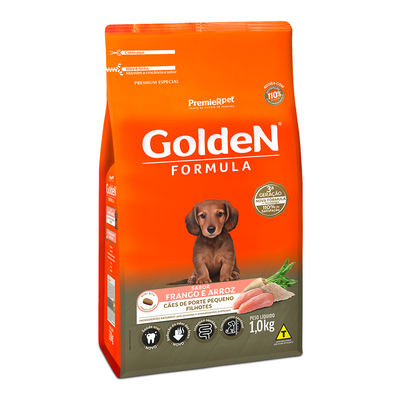 Ração Seca PremieR Pet GoldeN Formula Frango e Arroz para Cães Filhotes de Raças Pequenas Ração Seca PremieR Pet GoldeN Formula Frango e Arroz para Cães Filhotes de Raças Pequenas