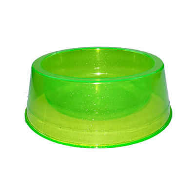 Comedouro Pet Toys Médio Simples Verde Transparente Com Glitter - 1000 Ml Comedouro Pet Toys Médio Simples Verde Transparente Com Glitter - 1000 Ml