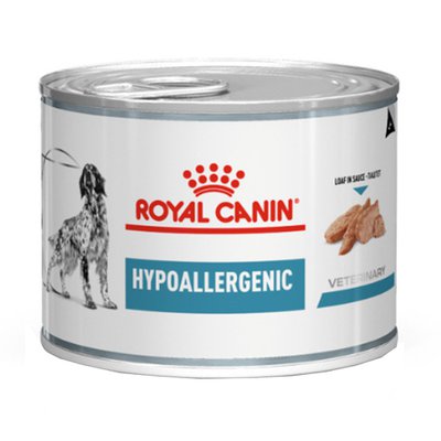 Ração Úmida Lata Royal Canin Canine Veterinary Diet Hypoallergenic Wet para Cães - 200g Ração Úmida Lata Royal Canin Canine Veterinary Diet Hypoallergenic Wet para Cães - 200g
