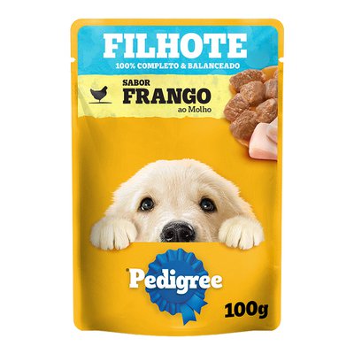 Ração Úmida Sachê Pedigree Sabor Frango ao Molho para Cães Filhotes Ração Úmida Sachê Pedigree Sabor Frango ao Molho para Cães Filhotes