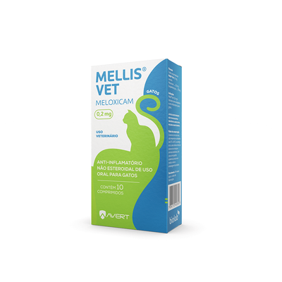 Anti-inflamatório Avert Mellis Vet Para Gatos 0.2 Mg - 10 Cápsulas Anti-inflamatório Avert Mellis Vet Para Gatos 0.2 Mg - 10 Cápsulas