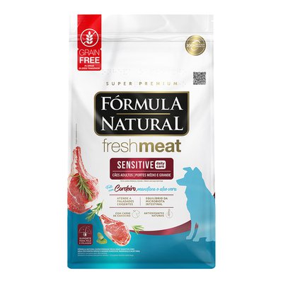 Ração Seca Fórmula Natural Fresh Meat Sensitive Cordeiro para Cães Adultos Portes Médio e Grande Ração Seca Fórmula Natural Fresh Meat Sensitive Cordeiro para Cães Adultos Portes Médio e Grande