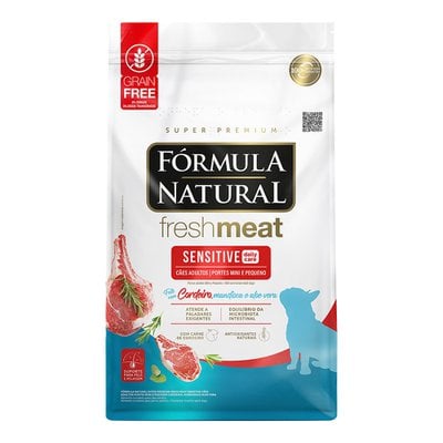 Ração Seca Fórmula Natural Fresh Meat Sensitive Cordeiro para Cães Adultos Portes Mini e Pequeno Ração Seca Fórmula Natural Fresh Meat Sensitive Cordeiro para Cães Adultos Portes Mini e Pequeno