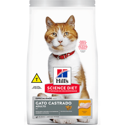 Ração Seca Hills Science Diet Para Gatos Adultos Castrados Sabor Frango - 1kg Ração Seca Hills Science Diet Para Gatos Adultos Castrados Sabor Frango - 1kg