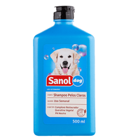 Sanol Shampoo Dog Pelos Claros 500ml