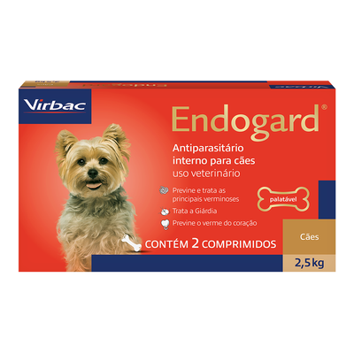 Vermífugo Virbac Endogard para Cães até 2,5kg Vermífugo Virbac Endogard para Cães até 2,5kg