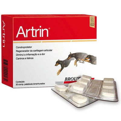 Condroprotetor Brouwer Artrin Comprimidos para Cães e Gatos Condroprotetor Brouwer Artrin Comprimidos para Cães e Gatos
