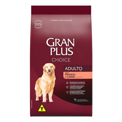 Ração Seca GranPlus Choice Frango & Carne para Cães Adultos Ração Seca GranPlus Choice Frango & Carne para Cães Adultos