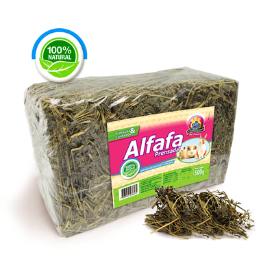 Alfafa Prensada Animalissimo Para Roedores - 500g Alfafa Prensada Animalissimo Para Roedores - 500g