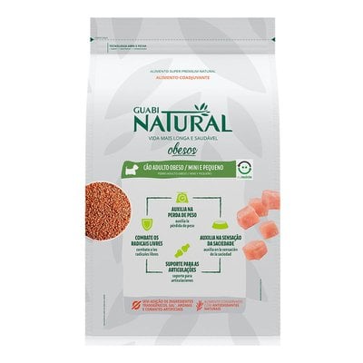 Ração Seca Guabi Natural Obesos Cães Adultos Porte Porte Mini e Pequeno Ração Seca Guabi Natural Obesos Cães Adultos Porte Porte Mini e Pequeno