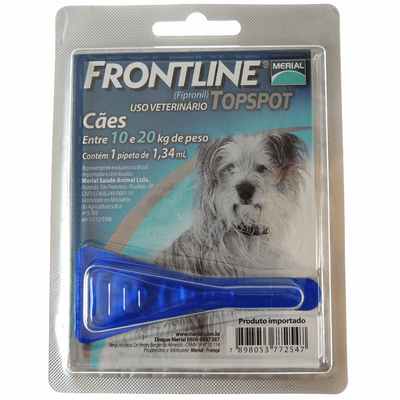 Antipulgas e Carrapatos Frontline TopSpot para Cães de 10 a 20kg Antipulgas e Carrapatos Frontline TopSpot para Cães de 10 a 20kg