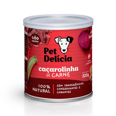 Ração Úmida Lata Pet Delícia Natural Caçarolinha de Carne para Cães Adultos Ração Úmida Lata Pet Delícia Natural Caçarolinha de Carne para Cães Adultos