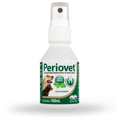 Solução Vetnil Periovet para Higiene Bucal de Cães e Gatos Solução Vetnil Periovet para Higiene Bucal de Cães e Gatos