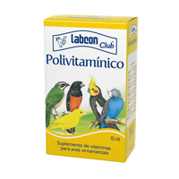 Suplemento Polivitamínico Alcon Labcon Para Pássaros - 15 Ml