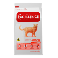Ração Seca Cat Excellence Carne Gatos Adulto 1kg