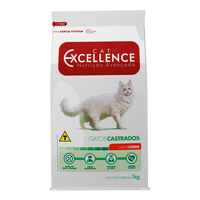 Ração Seca Cat Excellence Carne Gatos Castrados 1kg