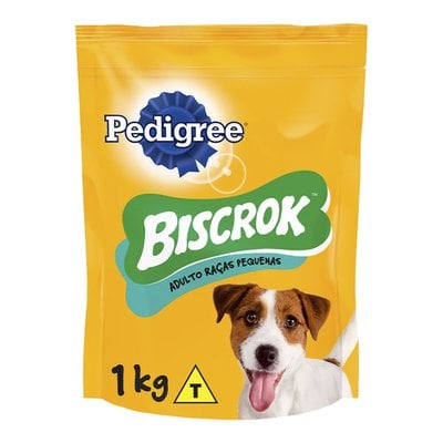 Biscoito Pedigree Biscrok Leite para Cães Adultos Raças Pequenas - 1kg Biscoito Pedigree Biscrok Leite para Cães Adultos Raças Pequenas - 1kg