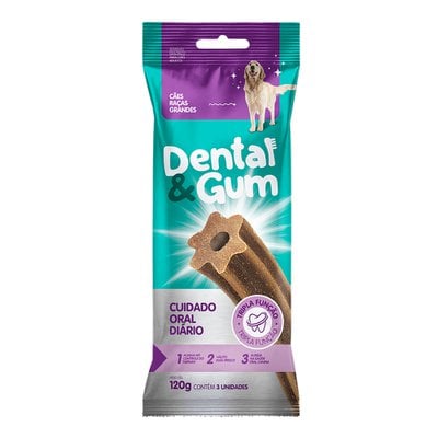 Petisco Dental & Gum Cuidado Oral Diário para Cães Adultos Raças Grandes Petisco Dental & Gum Cuidado Oral Diário para Cães Adultos Raças Grandes
