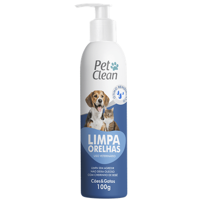 Limpa Orelhas Pet Clean para Cães e Gatos Limpa Orelhas Pet Clean para Cães e Gatos