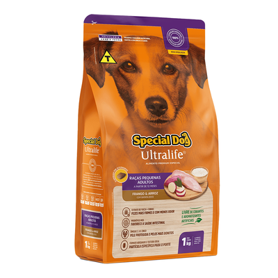 Ração Seca Special Dog Ultralife Frango & Arroz para Cães Adultos de Raças Pequenas Ração Seca Special Dog Ultralife Frango & Arroz para Cães Adultos de Raças Pequenas