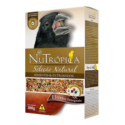 Ração Nutrópica Seleção Natural Sementes & Extrusados para Curió Ração Nutrópica Seleção Natural Sementes & Extrusados para Curió