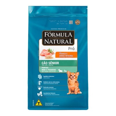 Ração Seca Fórmula Natural Pró Frango e Arroz Integral para Cães Sênior Portes Mini e Pequeno Ração Seca Fórmula Natural Pró Frango e Arroz Integral para Cães Sênior Portes Mini e Pequeno