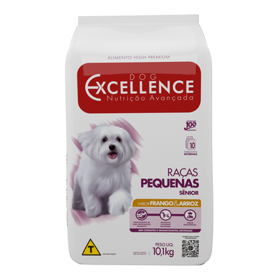 Ração Seca Dog Excellence Frango & Arroz para Cães Sênior Raças Pequenas 10,1kg Ração Seca Dog Excellence Frango & Arroz para Cães Sênior Raças Pequenas 10,1kg