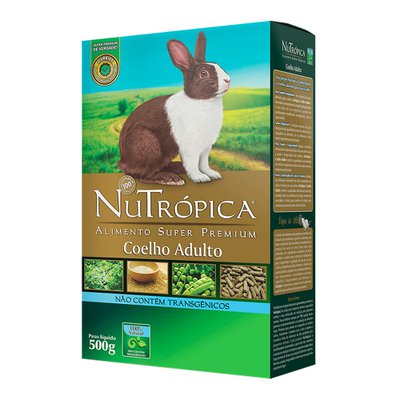 Ração Nutrópica Super Premium Extrusado Natural para Coelho Ração Nutrópica Super Premium Extrusado Natural para Coelho