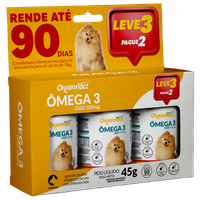 Suplemento Vitamínico Organnact Omega 3 Dog 500 - Leve 3 Pague 2