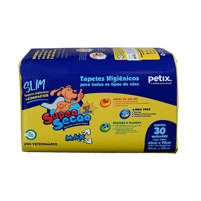 Tapete Higiênico Petix SuperSecão Max Slim para Cães Tapete Higiênico Petix SuperSecão Max Slim para Cães