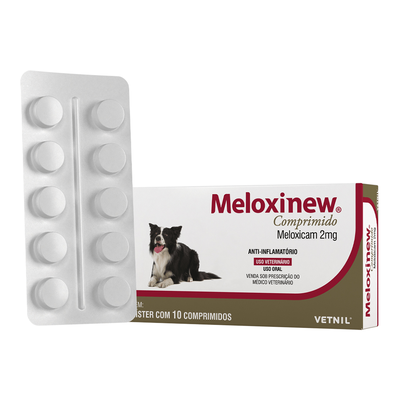 Anti-inflamatório Vetnil Meloxinew Meloxicam 2mg para Cães Anti-inflamatório Vetnil Meloxinew Meloxicam 2mg para Cães
